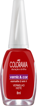 Colorama Verniz & Cor - Vermelho Ivete