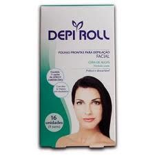 Depi Roll Folhas Prontas Algas Facial c/16 unidades 8 pares